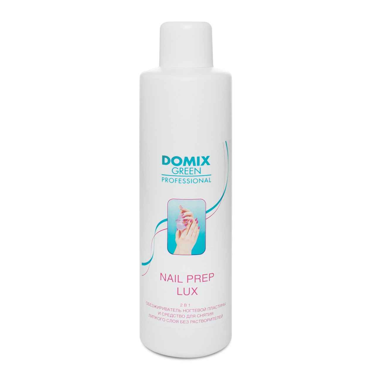 Domix, Средство 2в1 обезжириватель NAIL PREP LUX и средство для снятия липкого слоя, 1000мл
