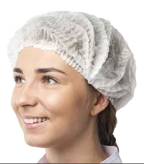 EleGreen, Шапочка шарлотта белая, 100шт