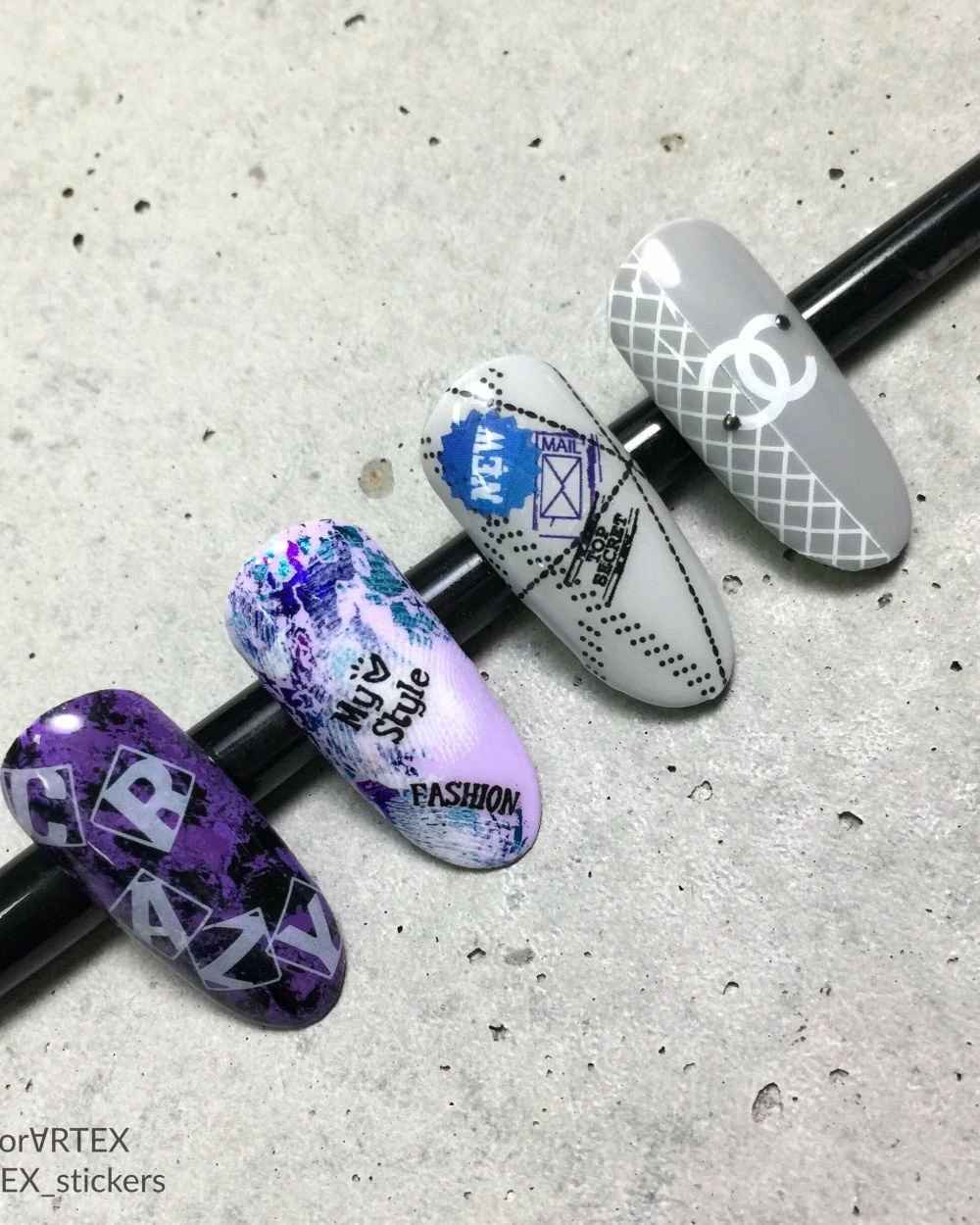 Artex, Наклейки chanel белые 175