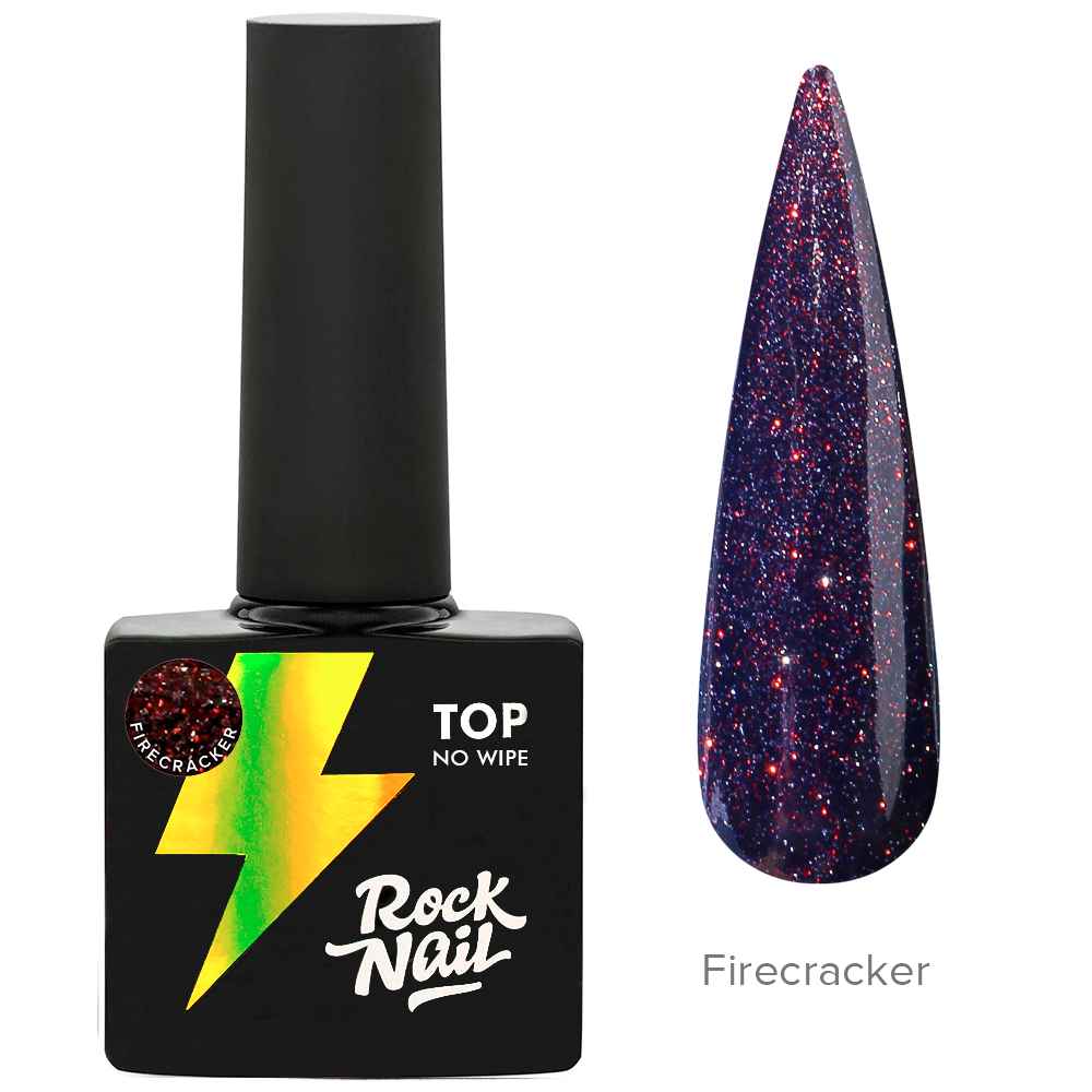 RockNail, Топ Светоотражающий Firecracker, 10мл