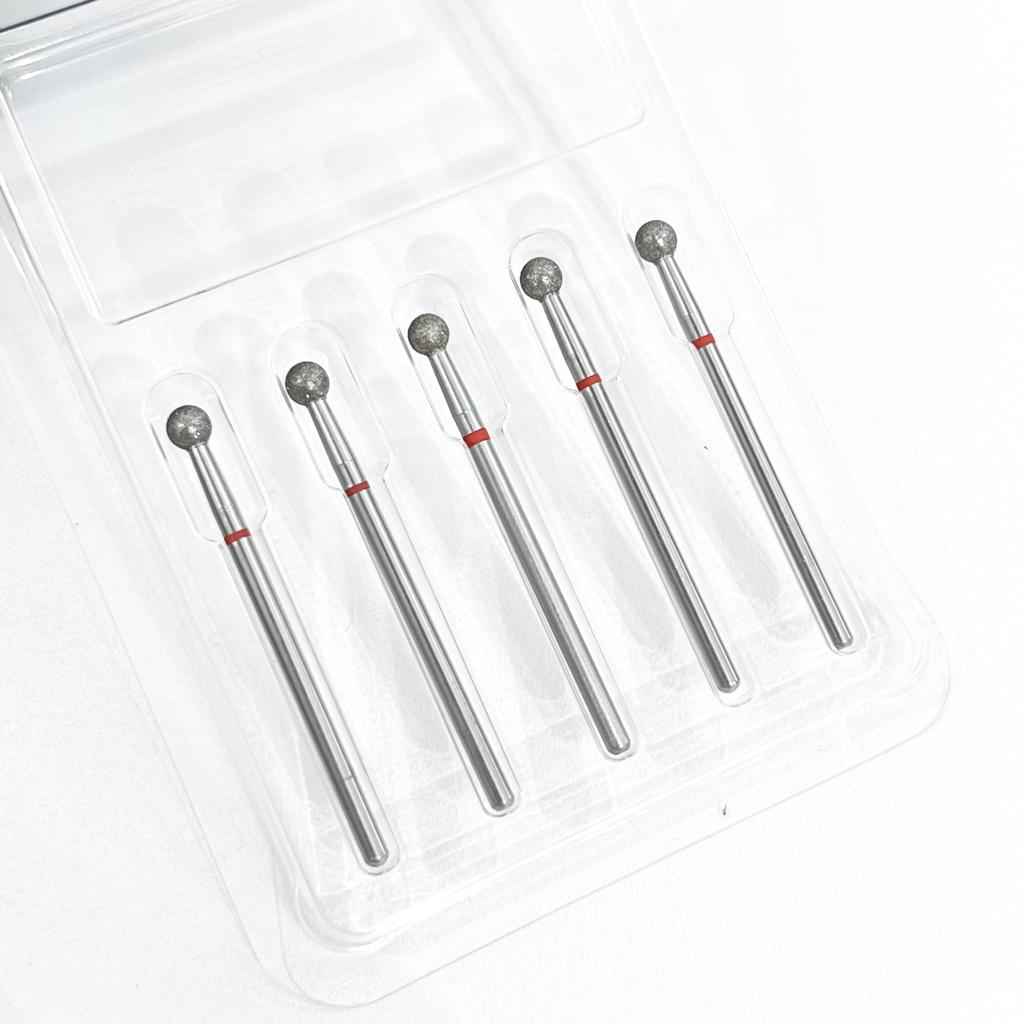 Special Cosmetic, Фреза алмазная шар красный ФАШ-4М 040, 5шт/уп