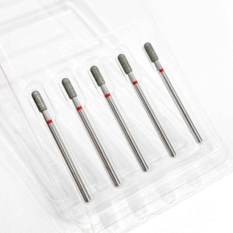 Special Cosmetic, Фреза алмазная цилиндр с полусферой красный ФАЦС-3.1 8М 080.031, 5шт/уп