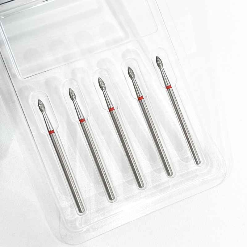 Special Cosmetic, Фреза алмазная почка красная 050.022, 5шт/уп