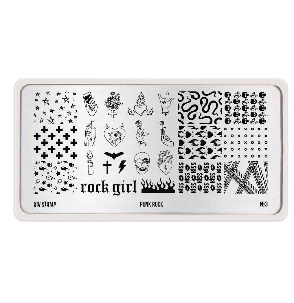 Go! Stamp, Пластина для стемпинга 003 Punk Rock