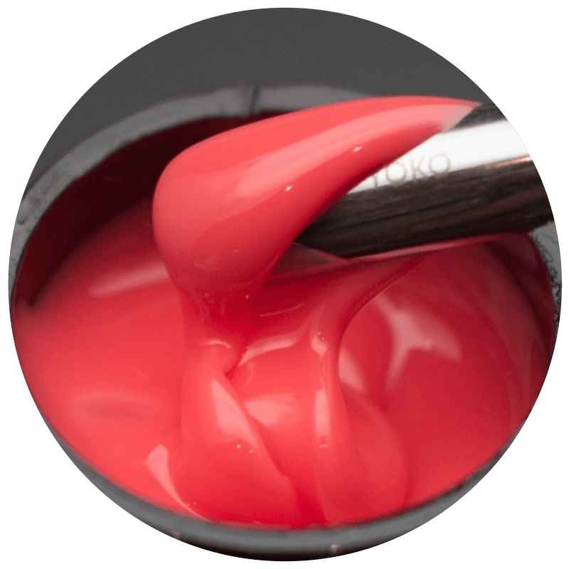 Опция, Гель моделирующий самовыравнивающийся цветной Вишня, 15мл