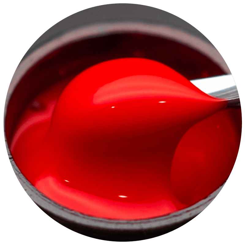 Опция, Гель моделирующий самовыравнивающийся цветной Алый, 15мл