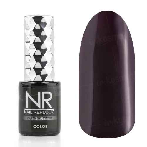 Nail Republic, Гель-лак 199 Махагон коричневый, 10мл