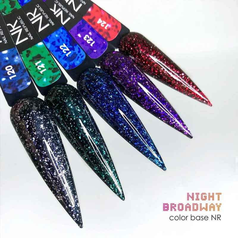 Nail Republic, Камуфлирующая база 122 Night Broadway, 10мл