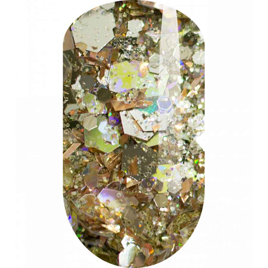 IVA Nails, Шестигранники для дизайна ногтей SPARKLING 003