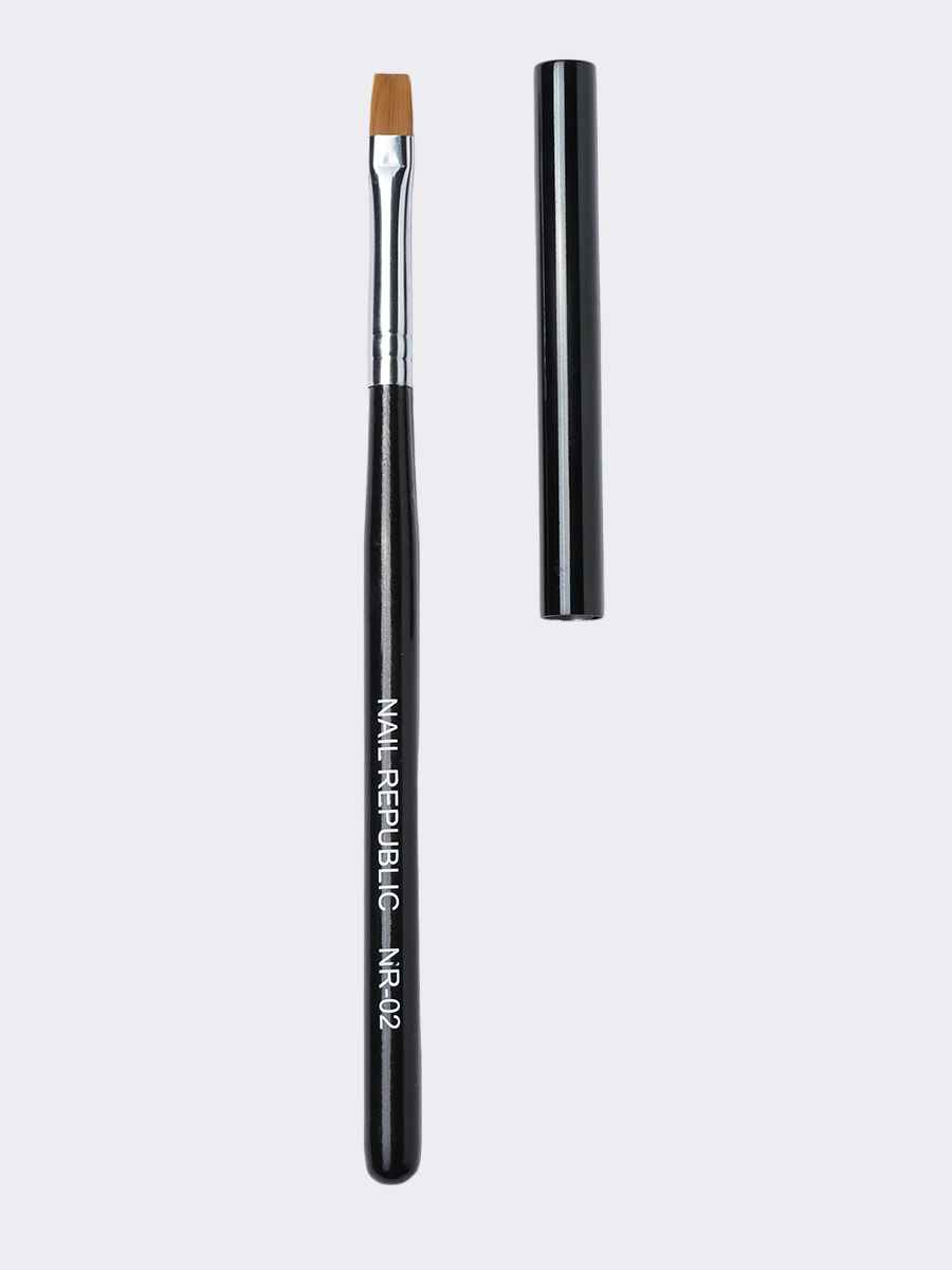 Nail Republic, Кисть для геля с прямым ворсом NR-02 (10мм)