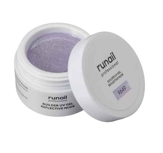 Runail, Моделирующий УФ-гель светоотражающий BULDER UV GEL REFLECTIVE NUDE №9649, 15г