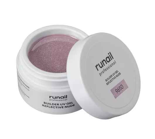 Runail, Моделирующий УФ-гель светоотражающий BULDER UV GEL REFLECTIVE NUDE №9650, 15г