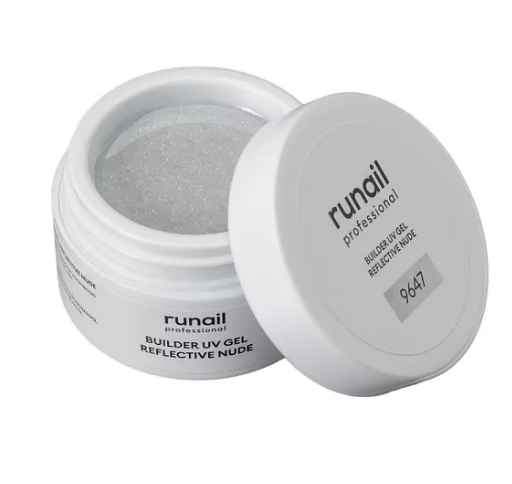 Runail, Моделирующий УФ-гель светоотражающий BULDER UV GEL REFLECTIVE NUDE №9647, 15г